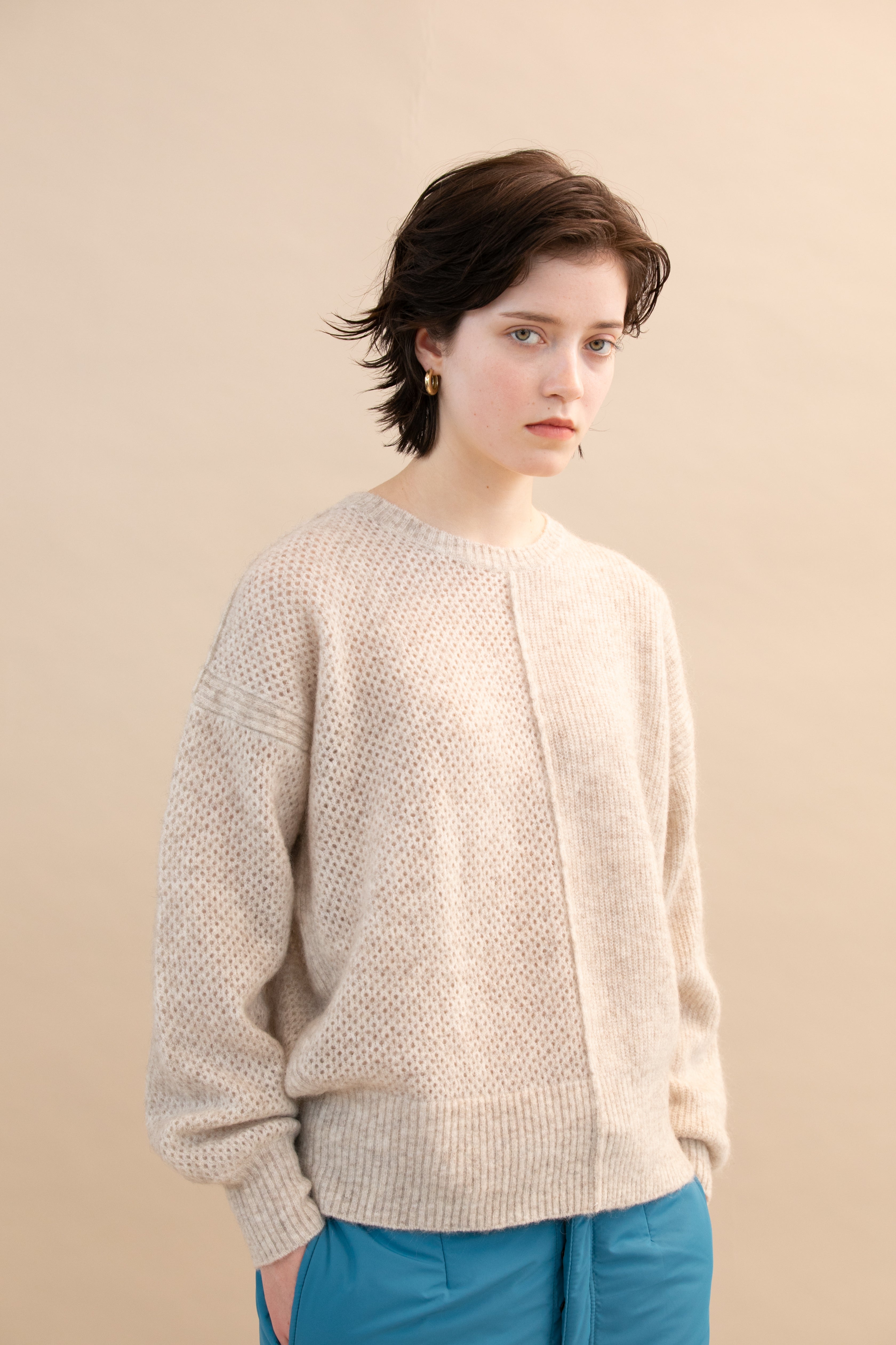 Mohair knit pullover