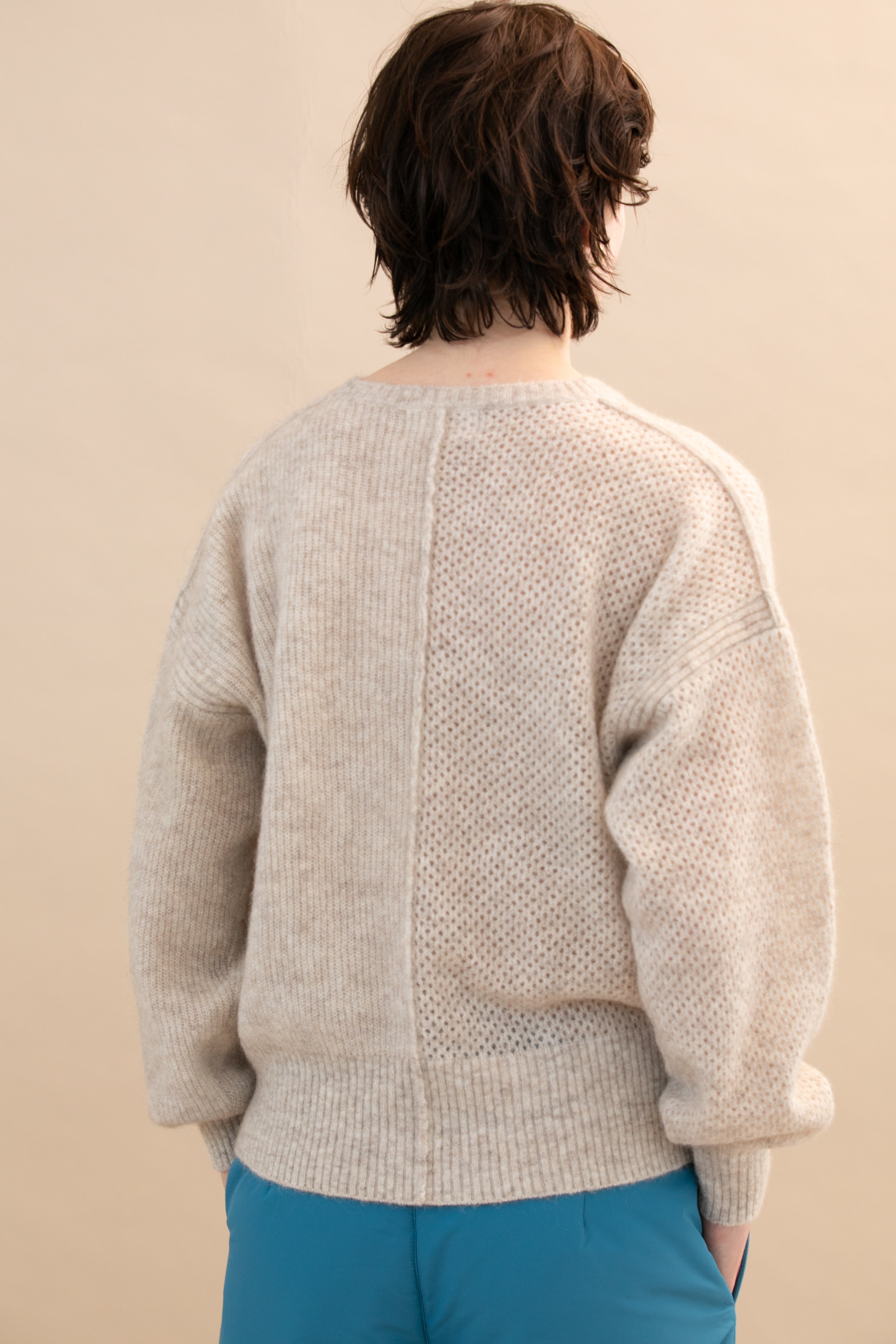 Mohair knit pullover