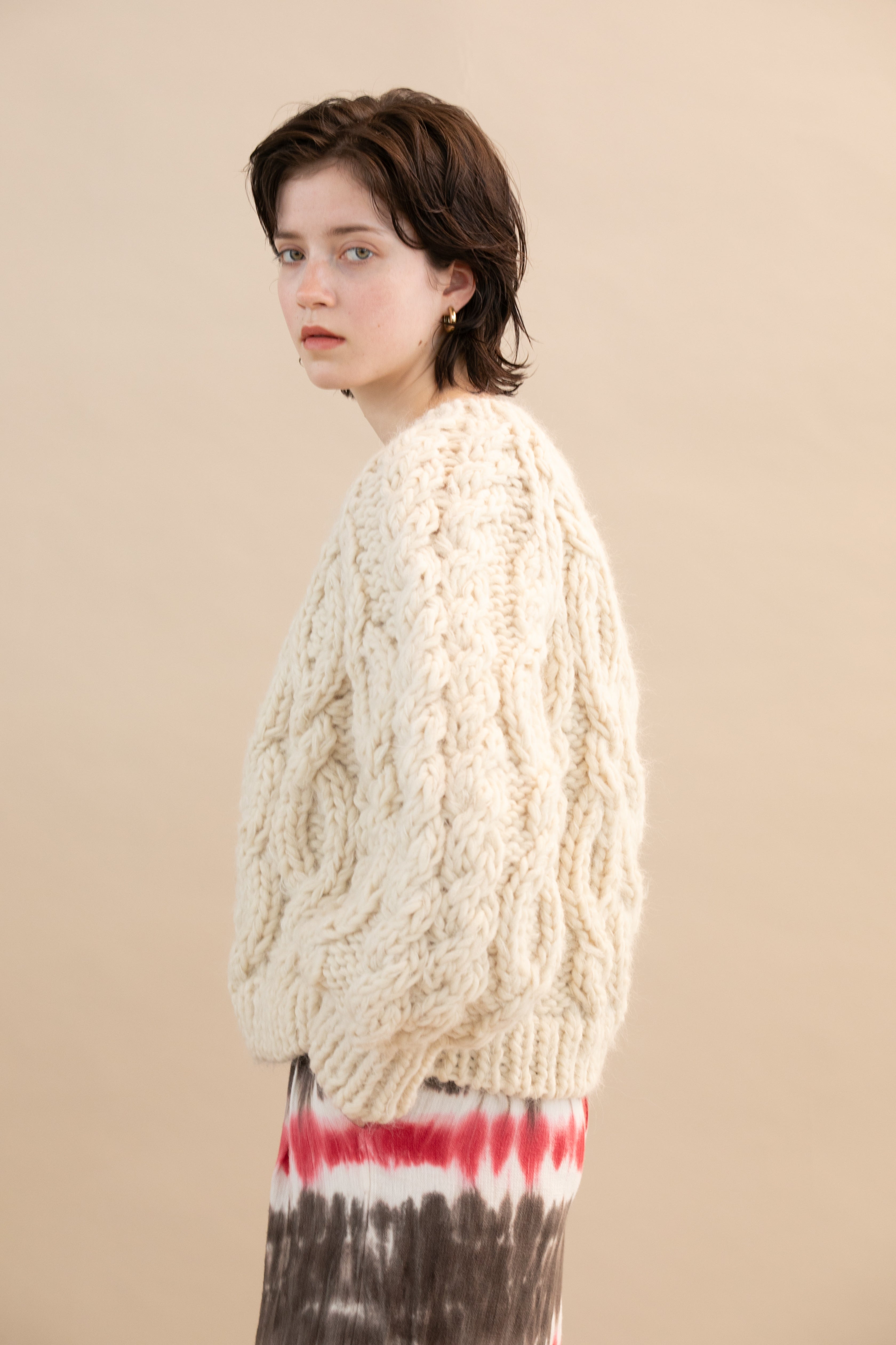 Handmade cable knit（SAMPLE）