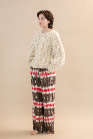 Handmade cable knit