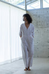 Cotton linen jump suit