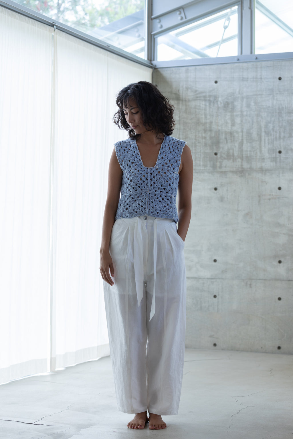 Cotton linen pants