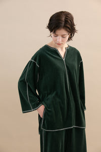 Velour pullover