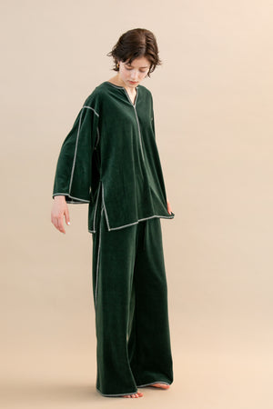 Velour pullover