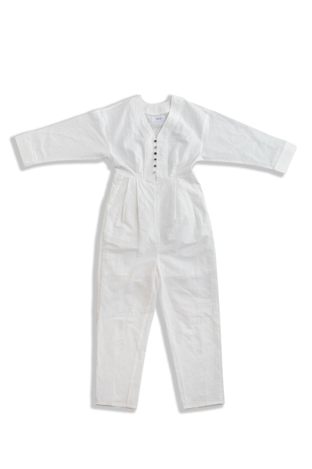 Cotton linen jump suit