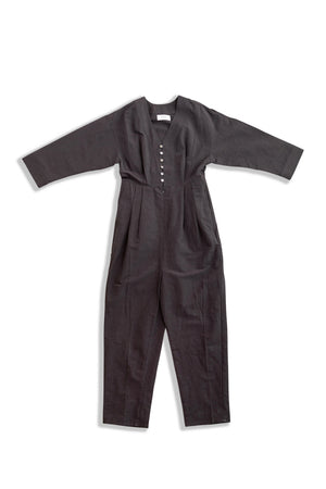 Cotton linen jump suit