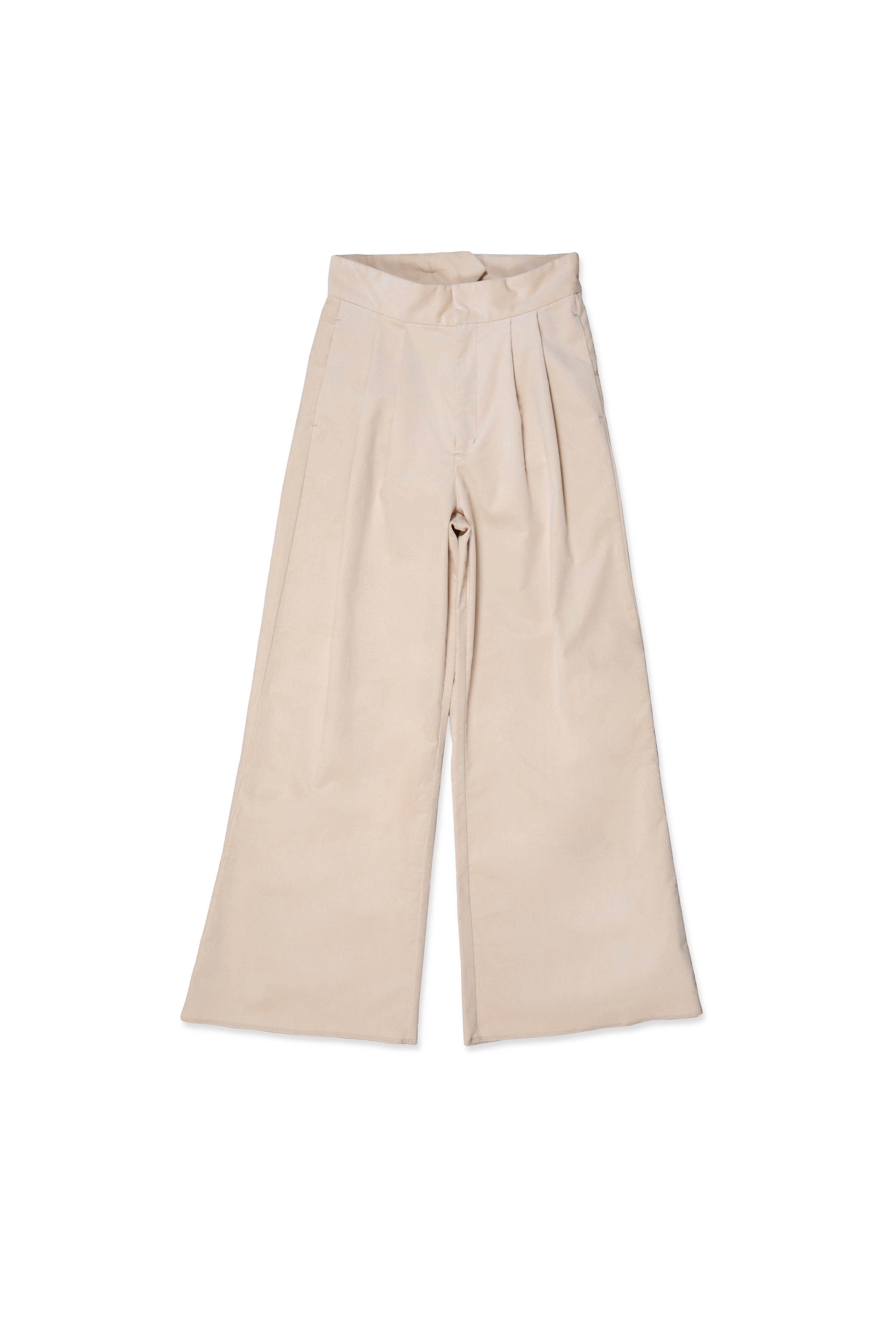 Corduroy tuck pants（SAMPLE）