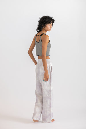 Cotton border tank-top
