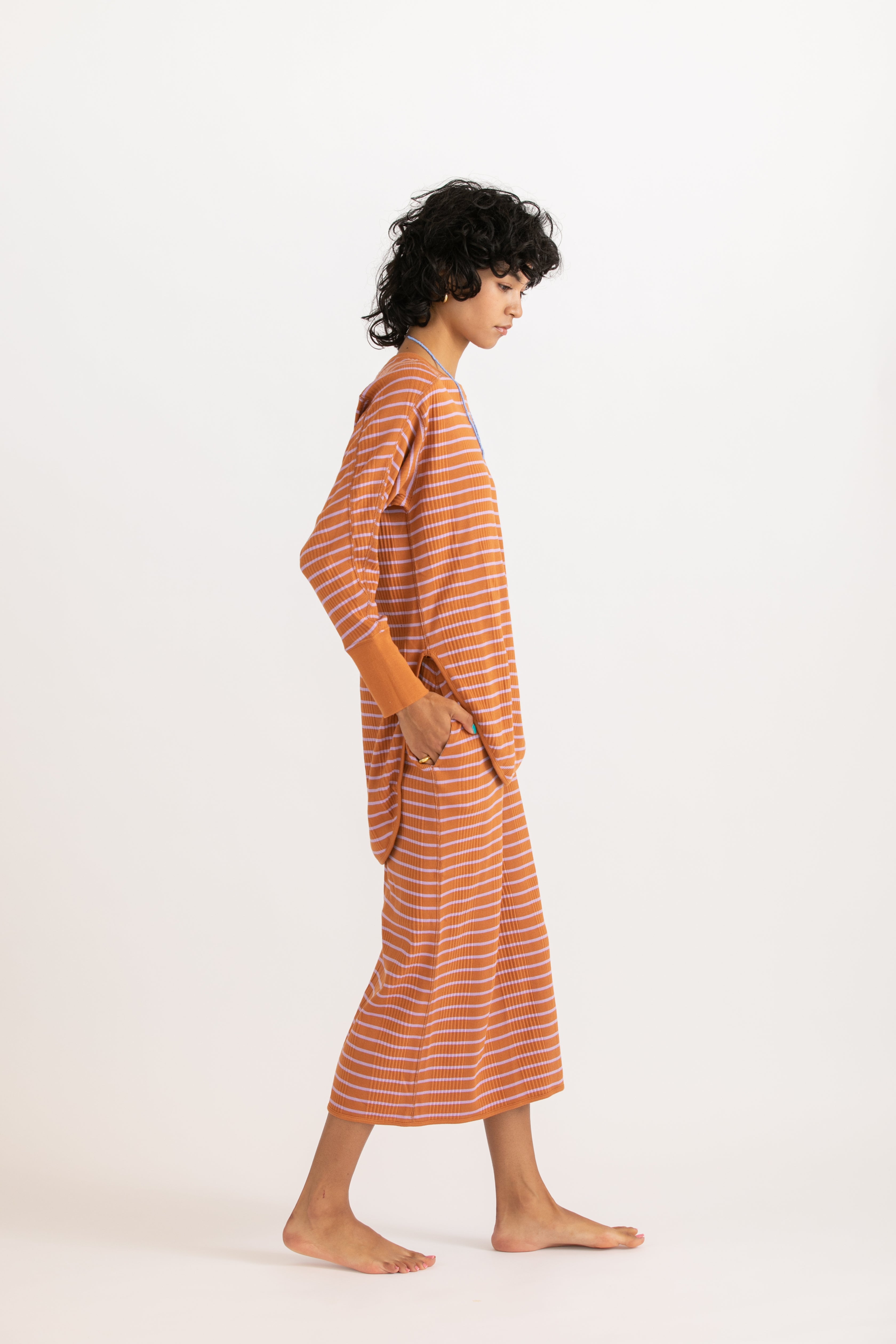 Cotton border skirt