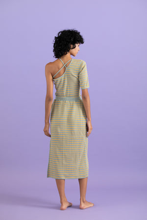 Cotton border asymmetry Tee