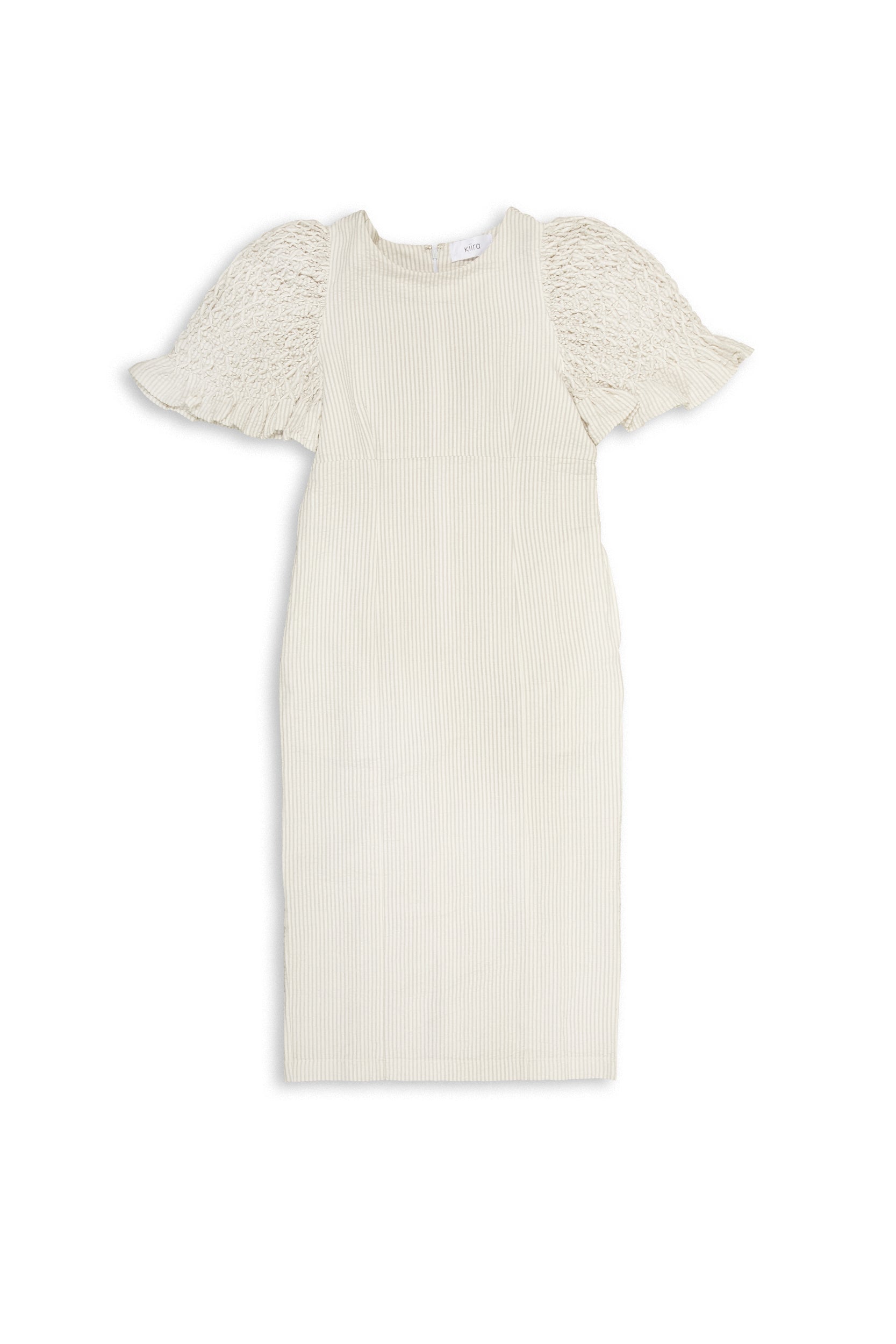Cotton linen seersucker smocking op